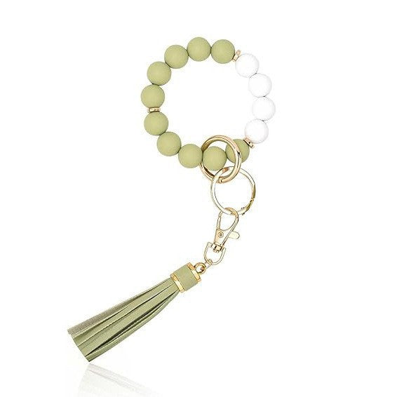 PU Tassel Keychain Women&