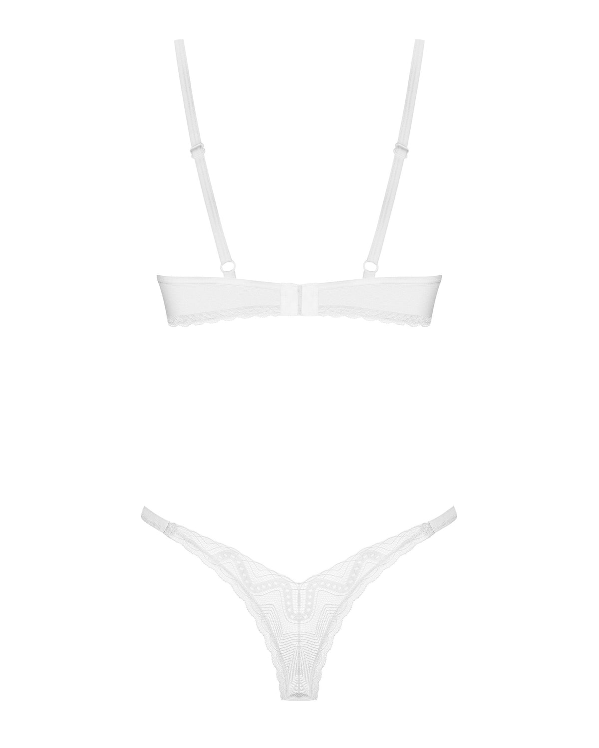 Obsessive Alissium Sheer Demi Bra &amp; Thong Panty