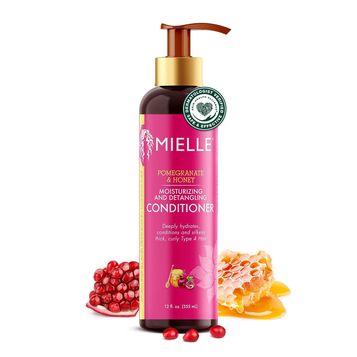Mielle Pomegranate &amp; Honey Moisturizing and Detangling Conditioner, 12 oz