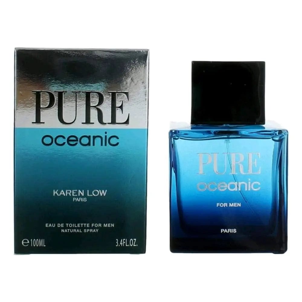 Pure Oceanic By Karen Low For Men 3.4oz EDT Spray