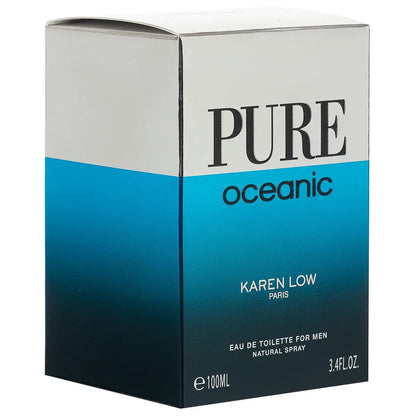 Pure Oceanic By Karen Low For Men 3.4oz EDT Spray