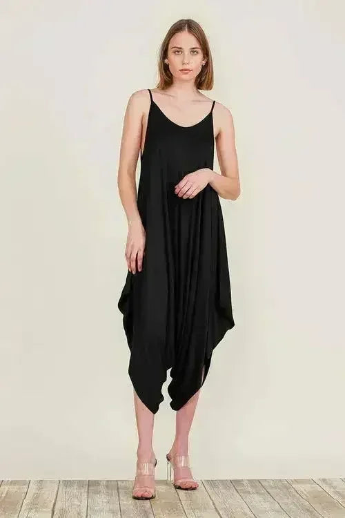 Harem Jumpsuit Romper – Chic &amp; Versatile One-Piece | Breathable Rayon