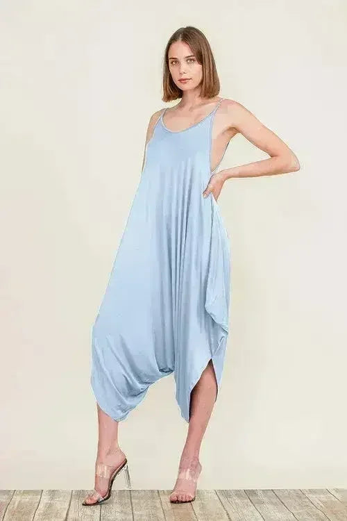 Harem Jumpsuit Romper – Chic &amp; Versatile One-Piece | Breathable Rayon