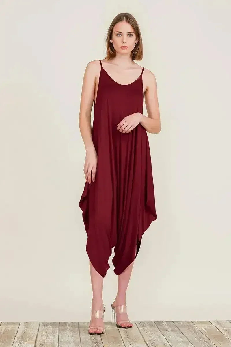 Harem Jumpsuit Romper – Chic &amp; Versatile One-Piece | Breathable Rayon