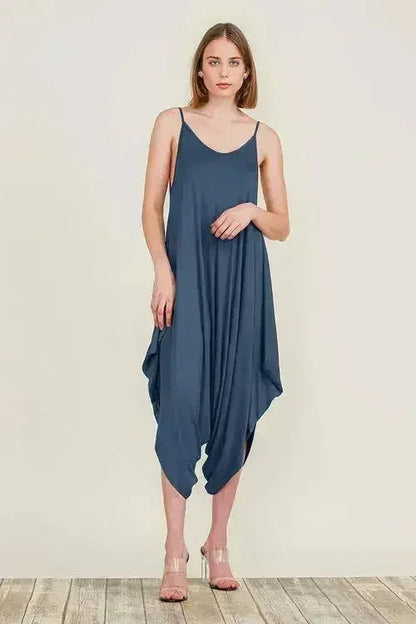 Harem Jumpsuit Romper – Chic &amp; Versatile One-Piece | Breathable Rayon