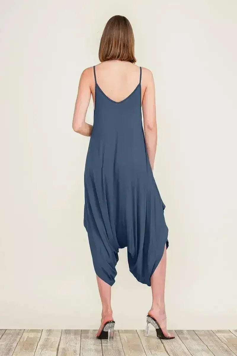 Harem Jumpsuit Romper – Chic &amp; Versatile One-Piece | Breathable Rayon