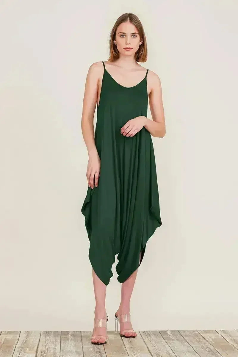 Harem Jumpsuit Romper – Chic &amp; Versatile One-Piece | Breathable Rayon