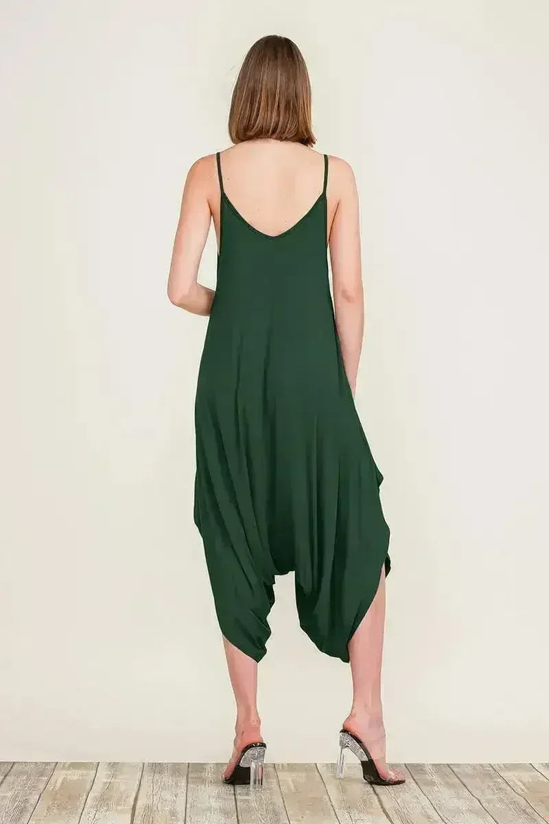 Harem Jumpsuit Romper – Chic &amp; Versatile One-Piece | Breathable Rayon