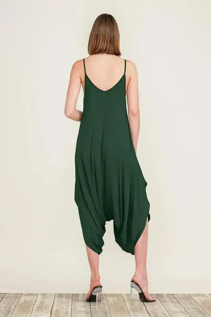 Harem Jumpsuit Romper – Chic &amp; Versatile One-Piece | Breathable Rayon