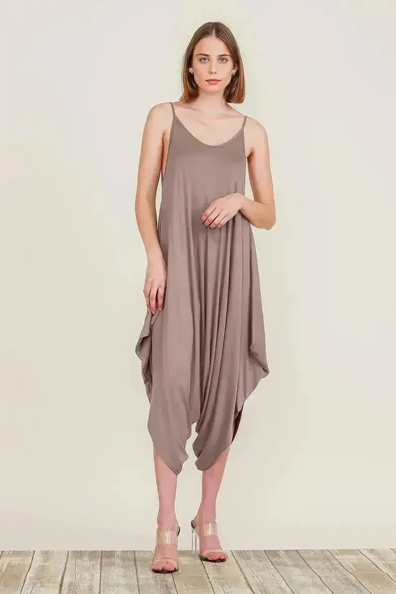 Harem Jumpsuit Romper – Chic &amp; Versatile One-Piece | Breathable Rayon
