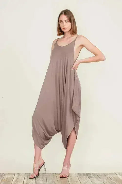 Harem Jumpsuit Romper – Chic &amp; Versatile One-Piece | Breathable Rayon
