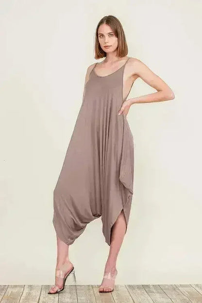 Harem Jumpsuit Romper – Chic &amp; Versatile One-Piece | Breathable Rayon