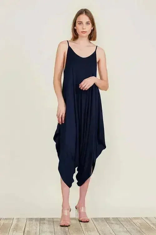 Harem Jumpsuit Romper – Chic &amp; Versatile One-Piece | Breathable Rayon