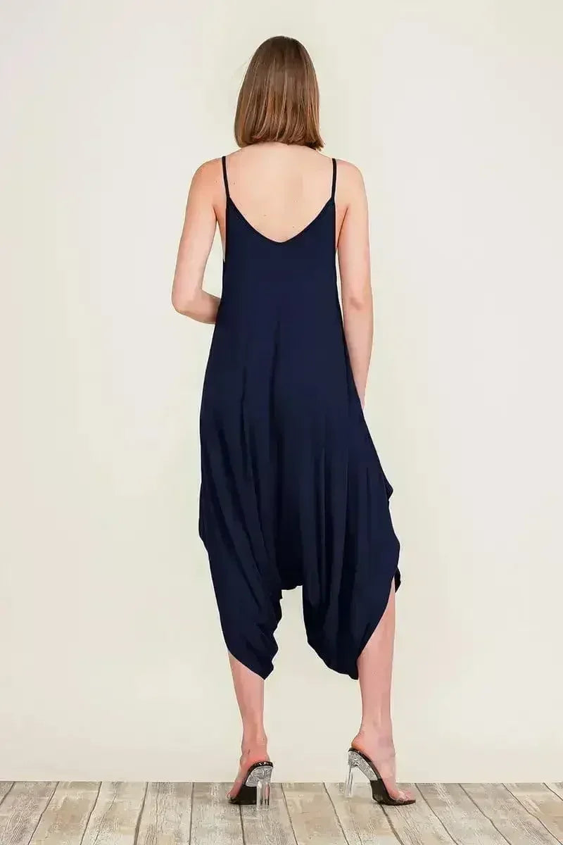 Harem Jumpsuit Romper – Chic &amp; Versatile One-Piece | Breathable Rayon