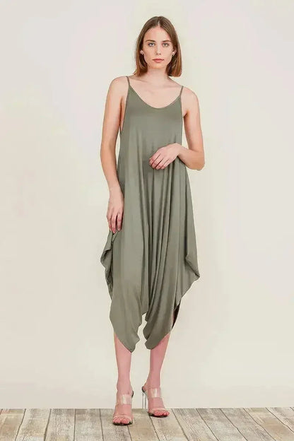Harem Jumpsuit Romper – Chic &amp; Versatile One-Piece | Breathable Rayon