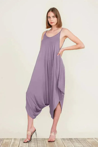 Harem Jumpsuit Romper – Chic &amp; Versatile One-Piece | Breathable Rayon