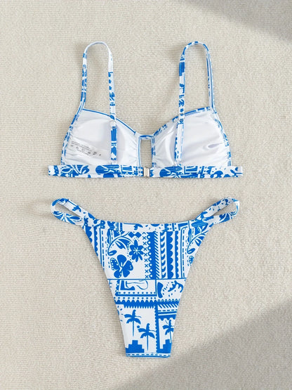 ZTVitality Print 2 Piece Bikini Set 2025 New Arrival Biquini Push Up Sexy Swimsuit Women&