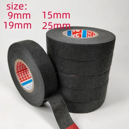 9/15/19/25/mm Electrical Insulation Heat-resistant Wiring Harness Tape  PET Bundle Flame Retardant Tape