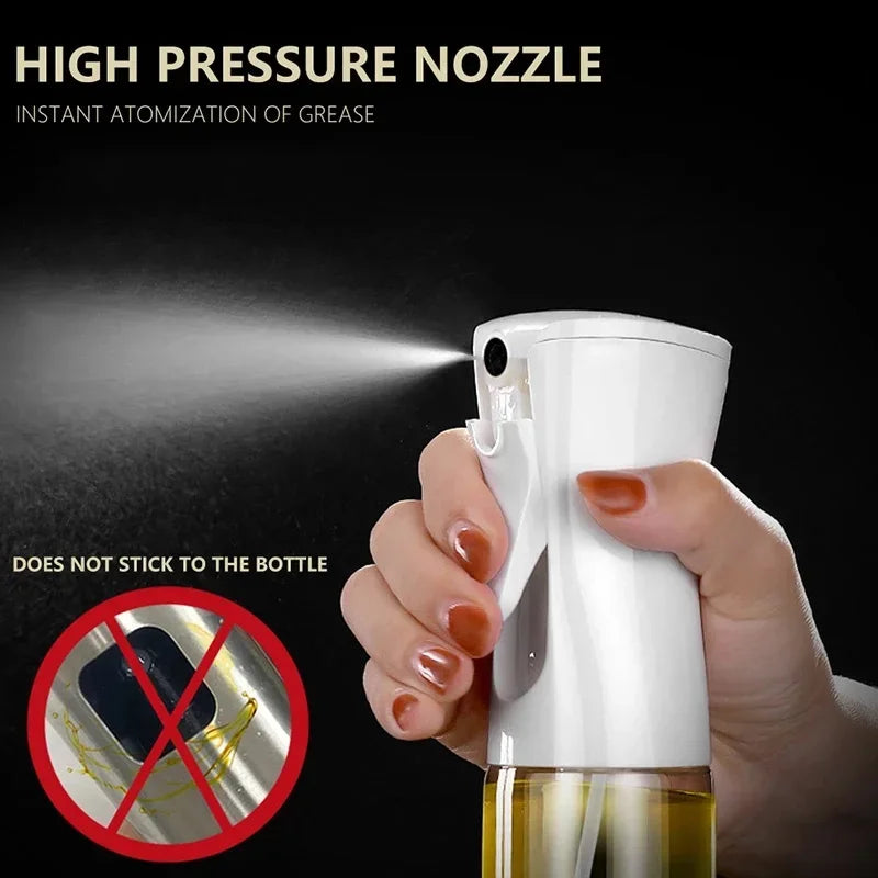 200/300/500mlOil Spray Plastic Household Kitchen Oil Spray Bottle Or Oil Brush Nebulizing Mist Filling Cooking Dual Use BBQ