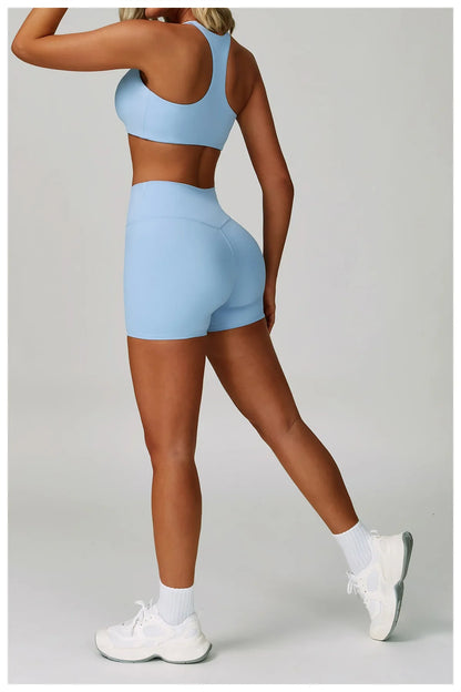 2/3-Piece Activewear Set – Sports Bra &amp; High Waist Leggings