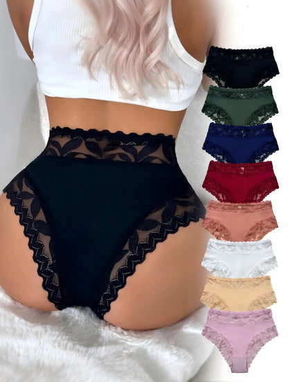 8-Piece Set sexy lingerie Hollow-out lace spliced fabric Women&