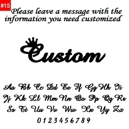 Custom Hollow Love Name Ring Personalized 18K Stainless Steel Opening Adjustable Ring Jewelry Birthday Party Gift Wholesale