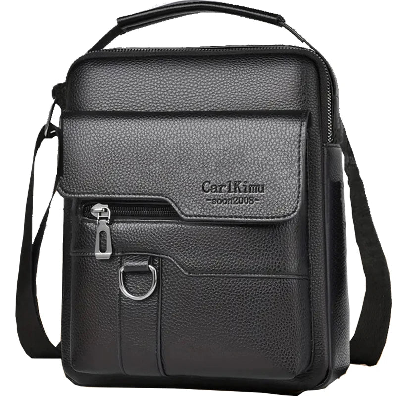 PU Shoulder Bag For Men With Handle Crossbody Briefcase And Casual Daypack For Work