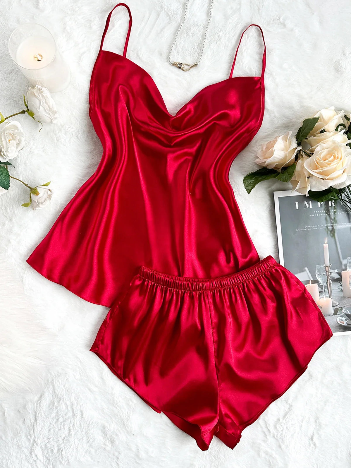 Solid Two Piece Women&