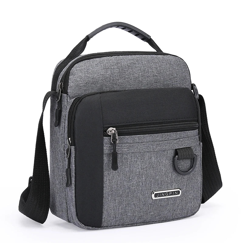 Unbranded Large Capacity Shoulder Bag for Men - Waterproof and Wear Resistant with Multiple Pockets