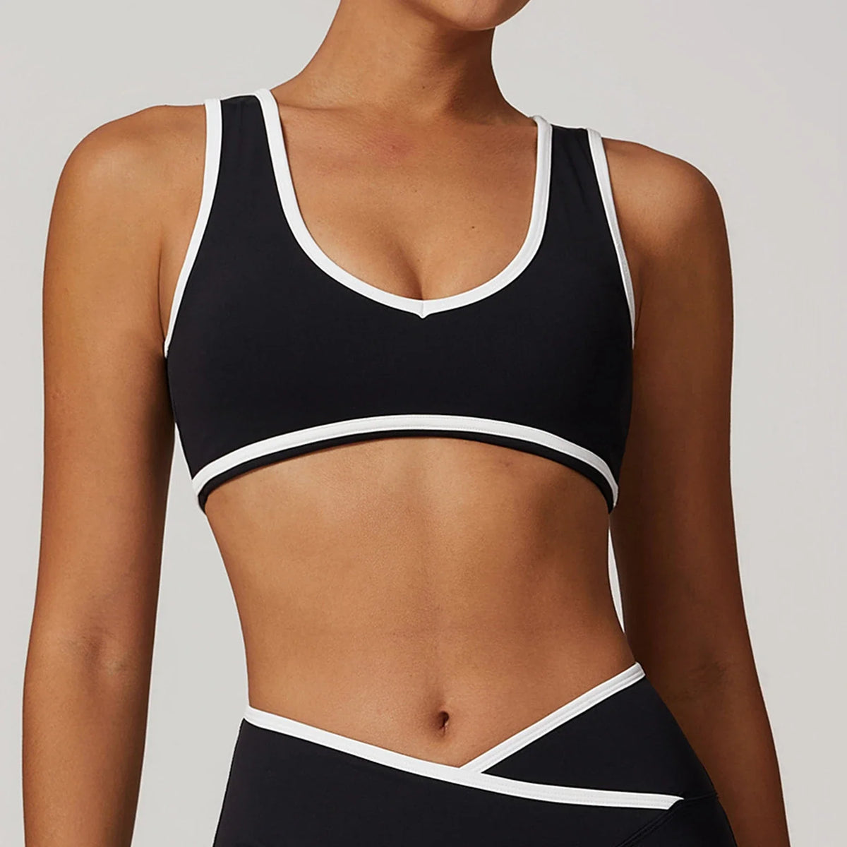 Sports Bra Women Clothes Seamless Gym Crop Top High Support Push up Open Back Activewear Fitness Yoga Bra Workout Underwear