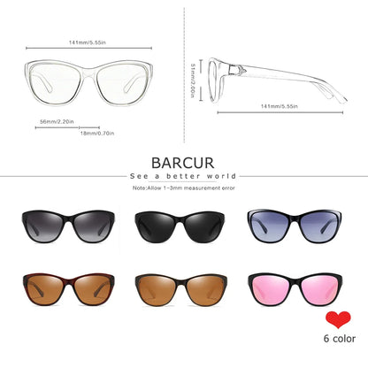 BARCUR Polarized Men’s Fashion Sunglasses – Elliptical Gradient TAC Lens with UV400 Protection – Lightweight Stainless Steel Frame Stylish Summer Eyewear for Travel Driving &amp; Outdoor Gift Occasions