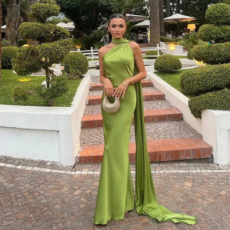 Backless Lace-Up Maxi Dress | Ribbon Sleeveless Evening Gown - Femstylo