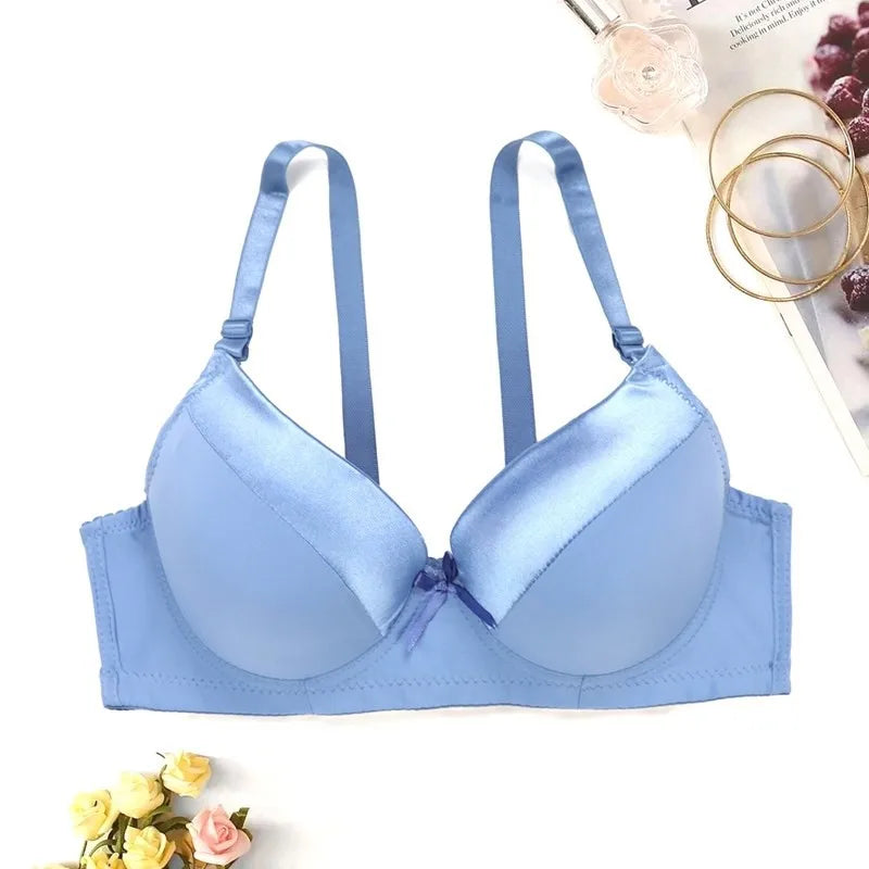 Beauwear Smooth Solid Color Bras for Women Push Up Bra with Hand Pad B Bup Bra