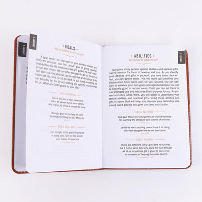 One Minute with God for Men 365 Devotions, Brown Faux Leather Flexcove Books