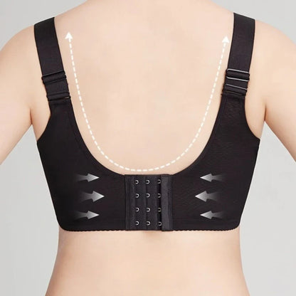 French Lace Minimizer Bra for Women U-Back Side Support Top Up Bra Anti-Sag Sexy Shapewear Underwear New Autumn OWD6017