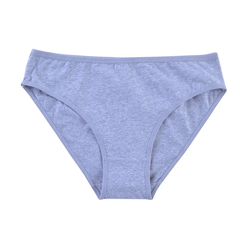 4Pcs/Set Cotton Panties Women Solid Color Underwear Female Underpants Sexy Lingerie M-XL Comfort Soft Briefs Intimates