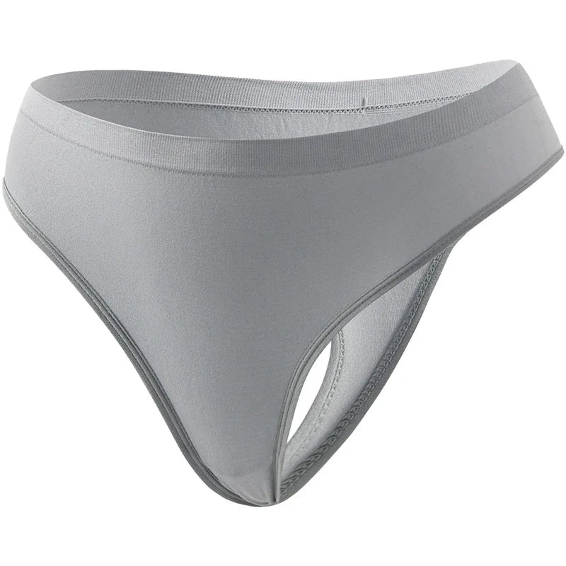 Seamless Panties Women Thongs Low Rise G-stringe Female Breathable Sports Underpants Sexy Lingerie S-5XL Comfort Intimates