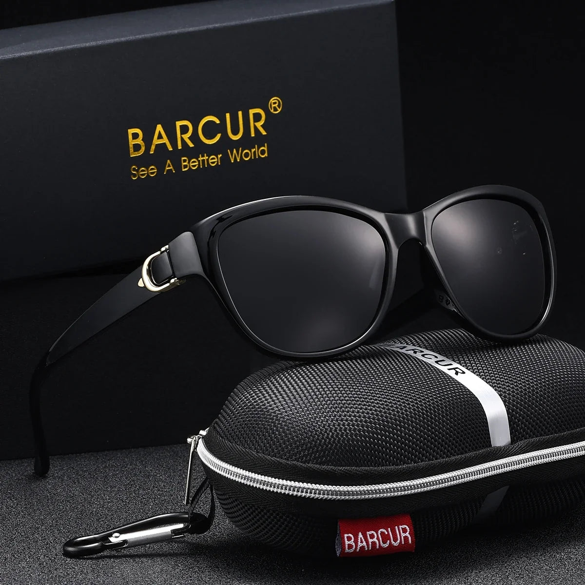 BARCUR Polarized Men’s Fashion Sunglasses – Elliptical Gradient TAC Lens with UV400 Protection – Lightweight Stainless Steel Frame Stylish Summer Eyewear for Travel Driving &amp; Outdoor Gift Occasions