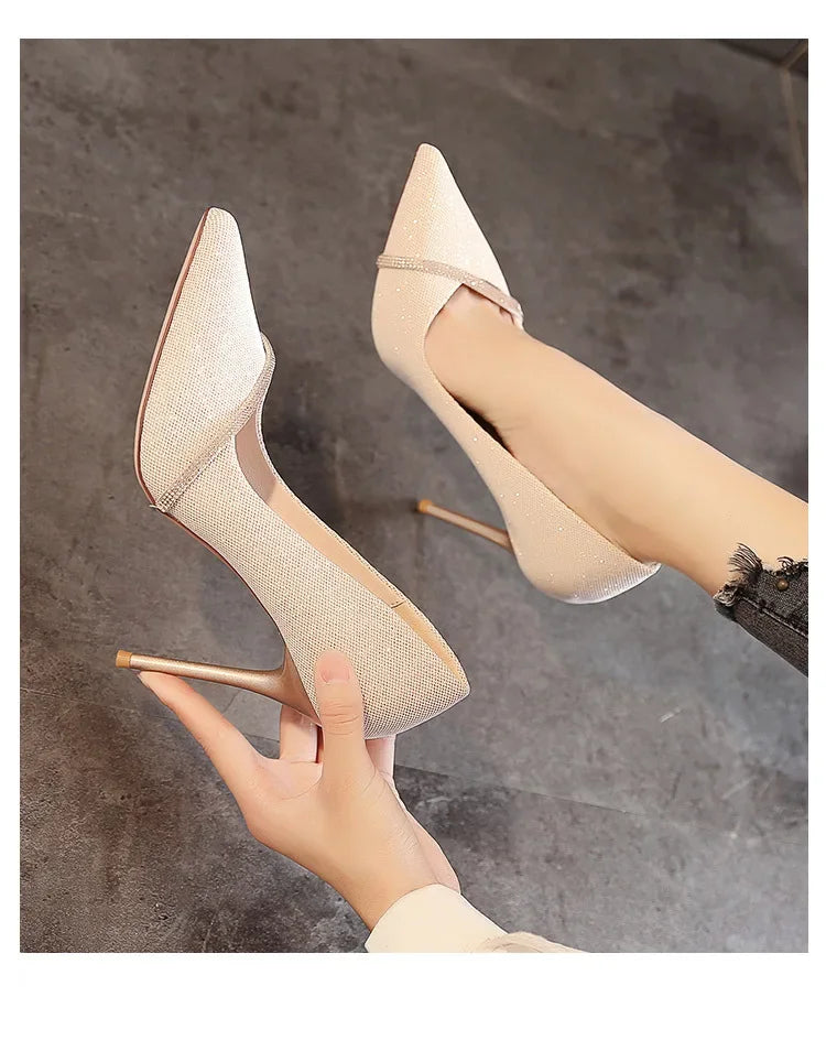High Heels Women with  Spring and Autumn Pointy Women&