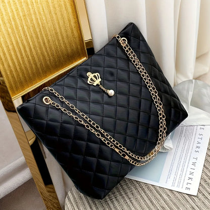 Soft PU Leather Shoulder Tote Bag For Women Large Shopper With Six Color Options