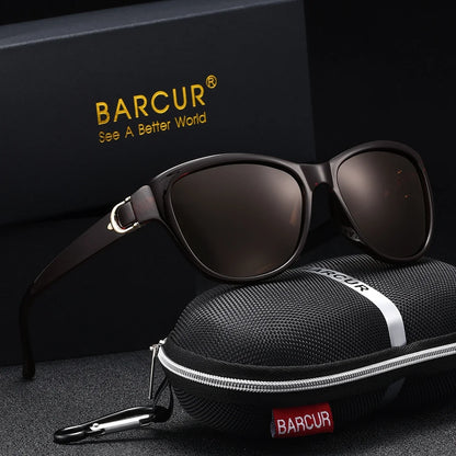 BARCUR Polarized Men’s Fashion Sunglasses – Elliptical Gradient TAC Lens with UV400 Protection – Lightweight Stainless Steel Frame Stylish Summer Eyewear for Travel Driving &amp; Outdoor Gift Occasions