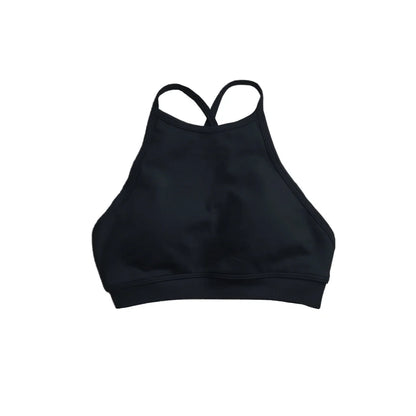 NCLAGEN Dynamic High Neck Backless Sports Bra Support Back Cross Fitness Underwear Push-up Gym Clothes Workout Sports Tank Top