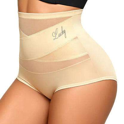 1Pcs High-waist Mesh Tummy-reducing Shaping Underwear, Women&