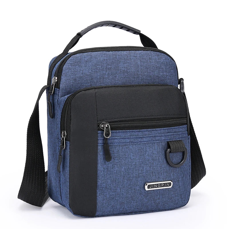 Unbranded Large Capacity Shoulder Bag for Men - Waterproof and Wear Resistant with Multiple Pockets