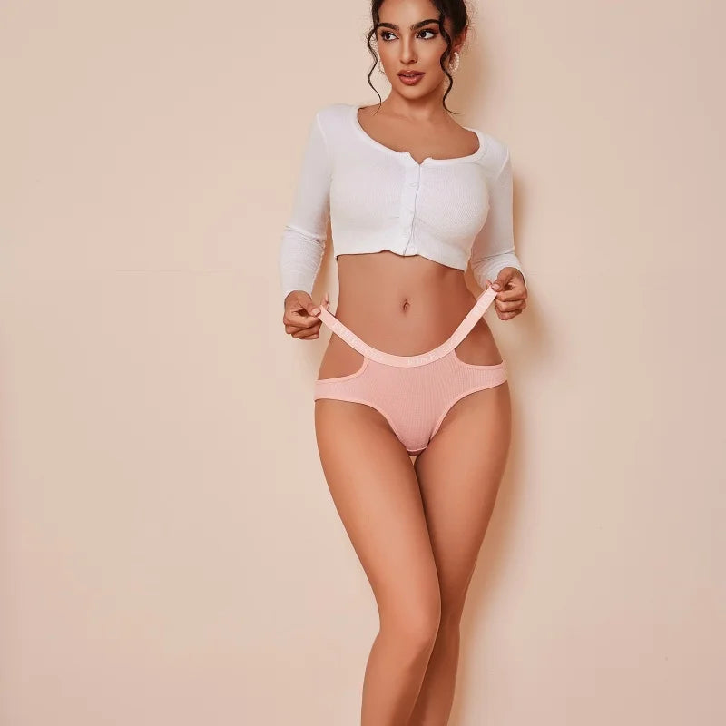 Cotton Double Letter Belt Briefs – Sexy &amp; Comfortable Women&