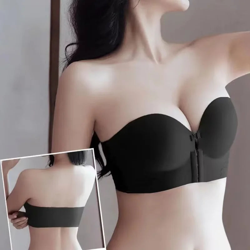 New Front Buckle Underwear Convenient Anti Sagging without Shoulder Strap Women&