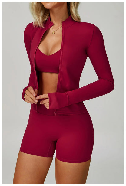 2/3-Piece Activewear Set – Sports Bra &amp; High Waist Leggings