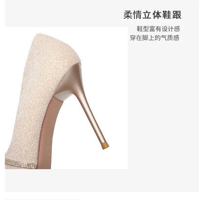 High Heels Women with  Spring and Autumn Pointy Women&