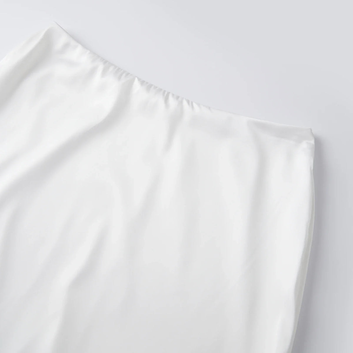 Women Solid Color Satin Long Skirs Elegant Low Waist Lace Patchwork Flowy Summer Skirt for Casual