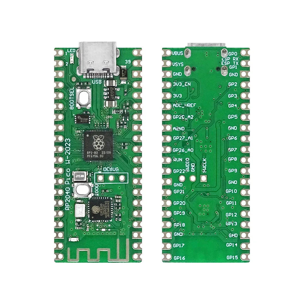 Raspberry Pi Pico Board RP2040 PICO W Dual-Core 264KB ARM Low-Power Microcomputers High-Performance Cortex-M0+ Processor